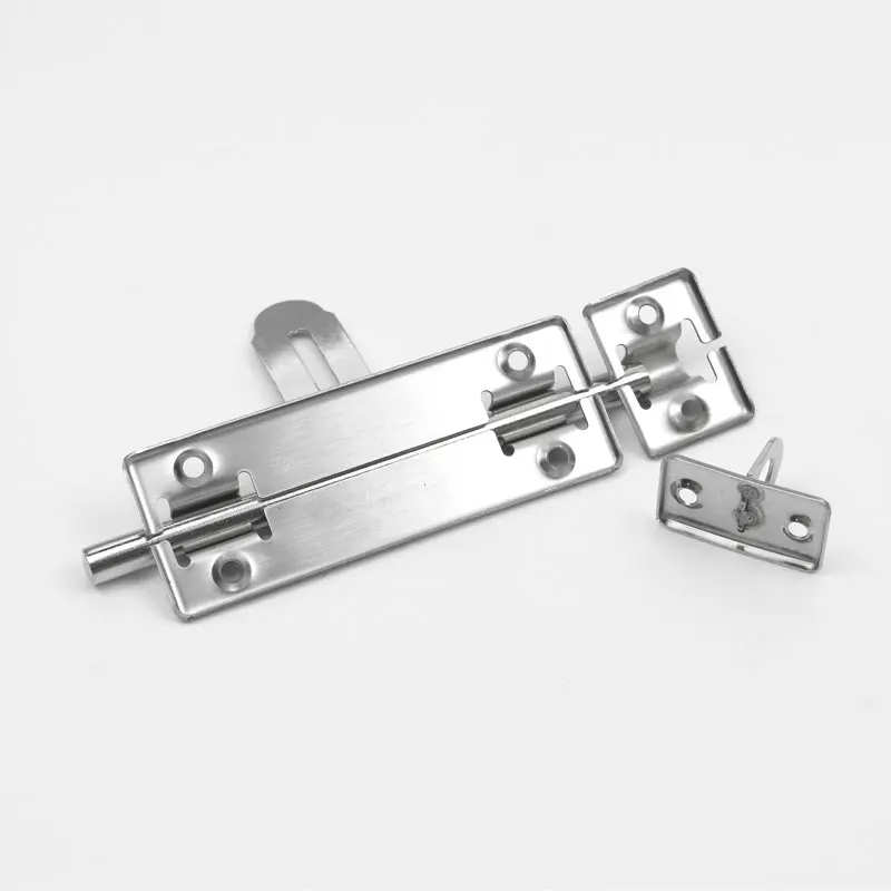 Elegant Anti-Theft Stainless Steel Buckle Left And Right Universal Tower Bolts Left And Right Plugs Door Bolt