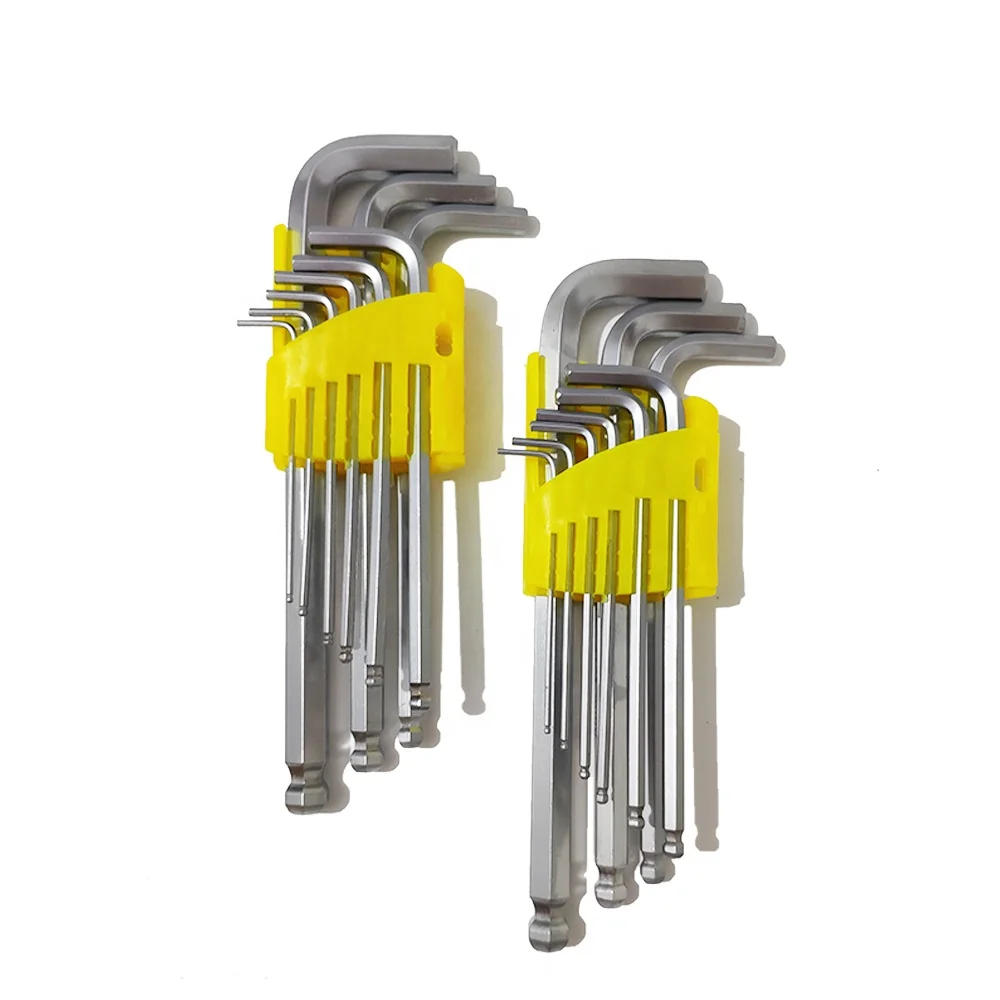 
Cheap 9 Pieces Long Arm Ball End Allen Torx Key Set 1.510mm T10-T50 