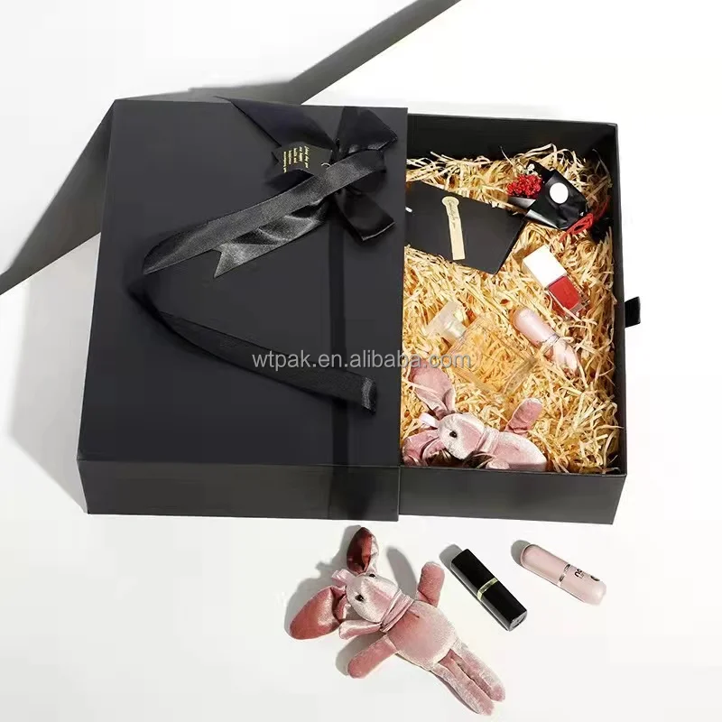 Wholesale Customized Luxury  Rectangle Gift Packaging Paper Drawer Box