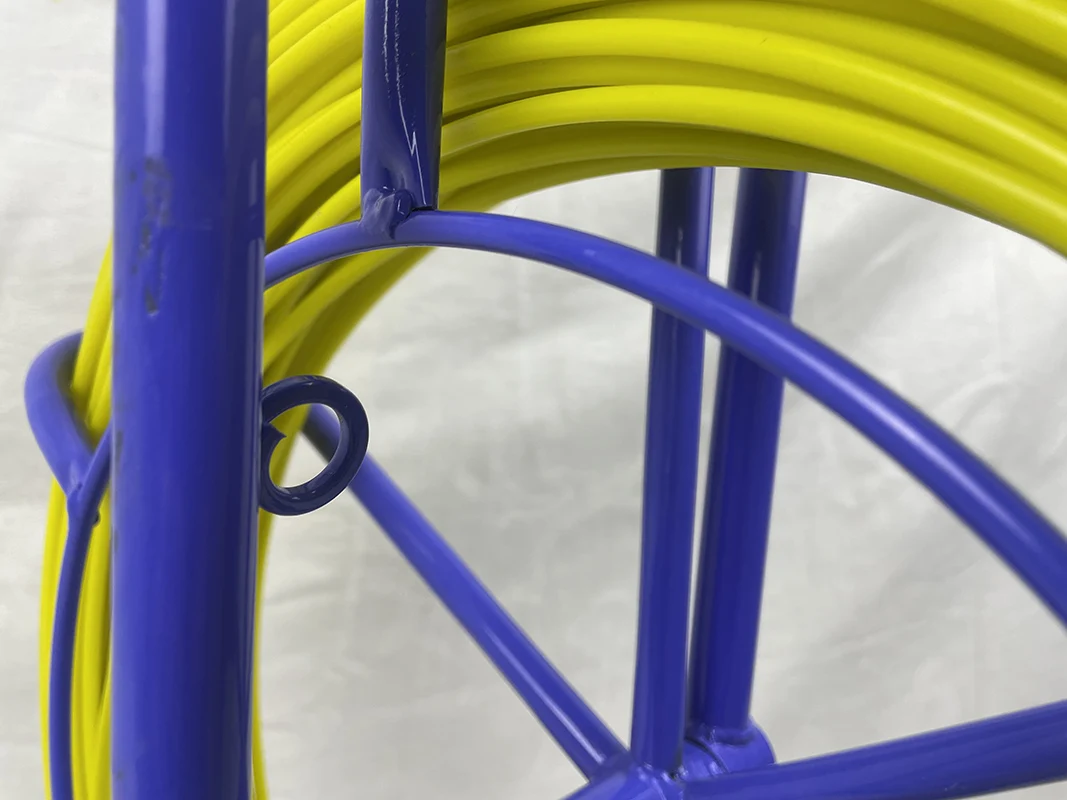 6mm*250m Fiberglass duct rodder 8mm fiber optic equipment 300m frp cable pull push rod