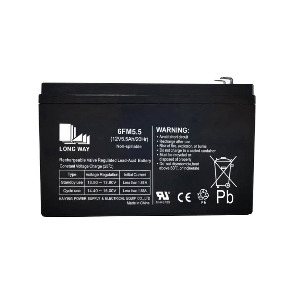 deep cycle 12v rechargeable 5.5ah 7ah 8ah lead acid battery for electric toy cars