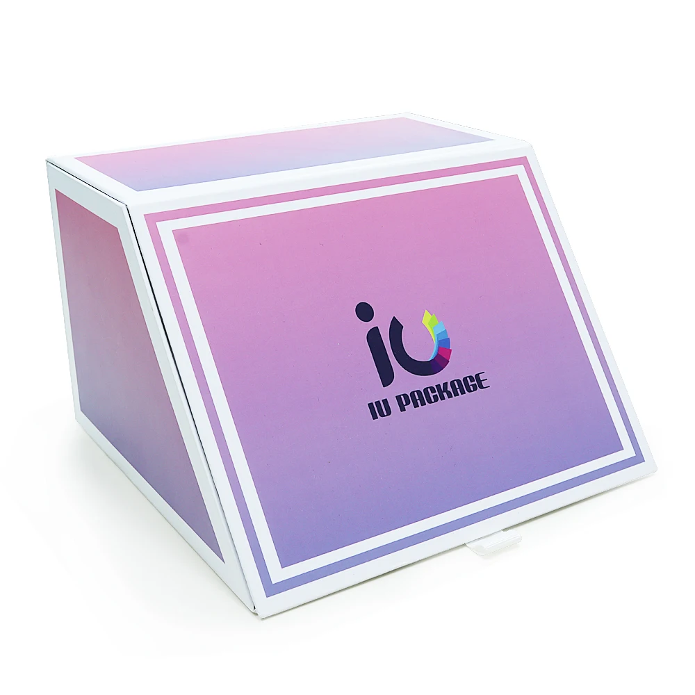 Wholesale Custom Logo pink Baseball Hat Paper Box hat Paper boxes Packaging