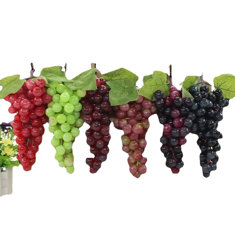 CXQD cross-border hot selling simulation fruit grape string PVC lift pendant shooting early education props decoration