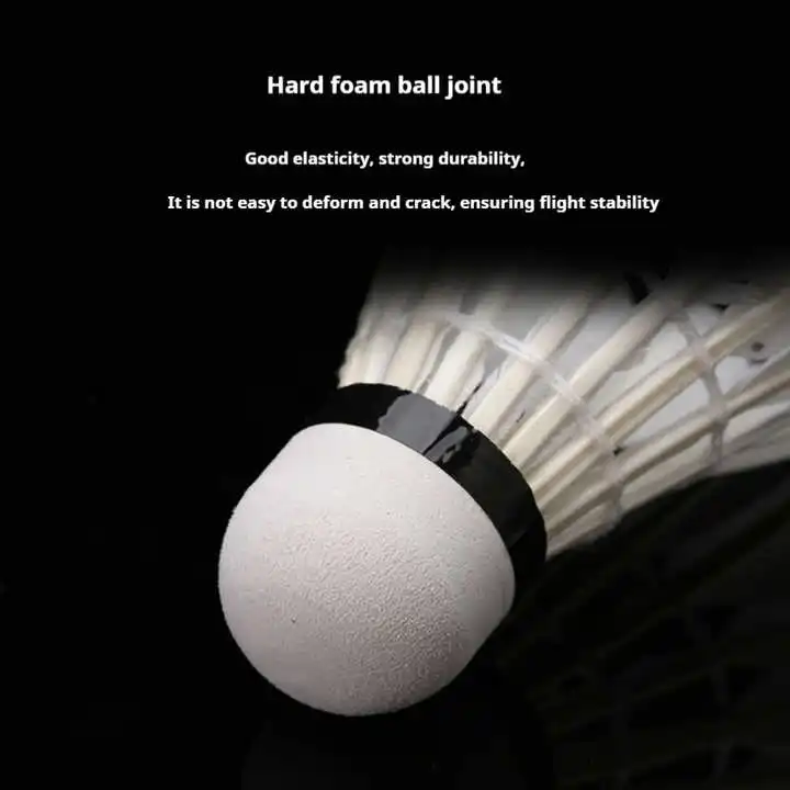 Affordable Feathered Shuttlecock for School Competitions and Family Play with Excellent Flight Control