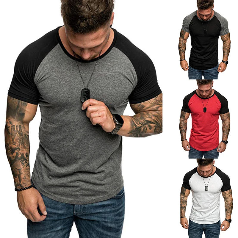 2021 New Brand clothing Gyms Tight t-shirt mens fitness t-shirt home Gyms t shirt men fitness Summer tops