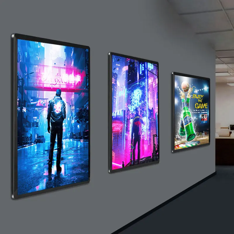 Aluminum Frame LED Display Screen Advertising Light Boxes for Store Sign Boards