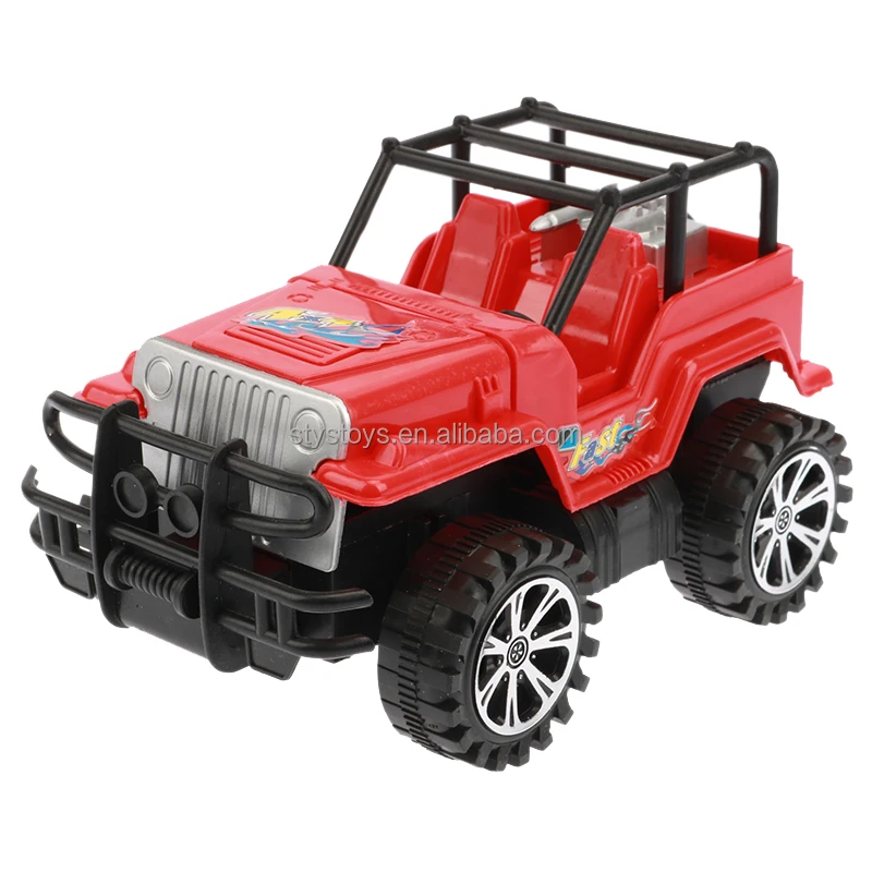 Friction Power Off-Road Vehicle 4 Colors Mix Pack 20CM Inertial Urban Explorer Truck Toy Car