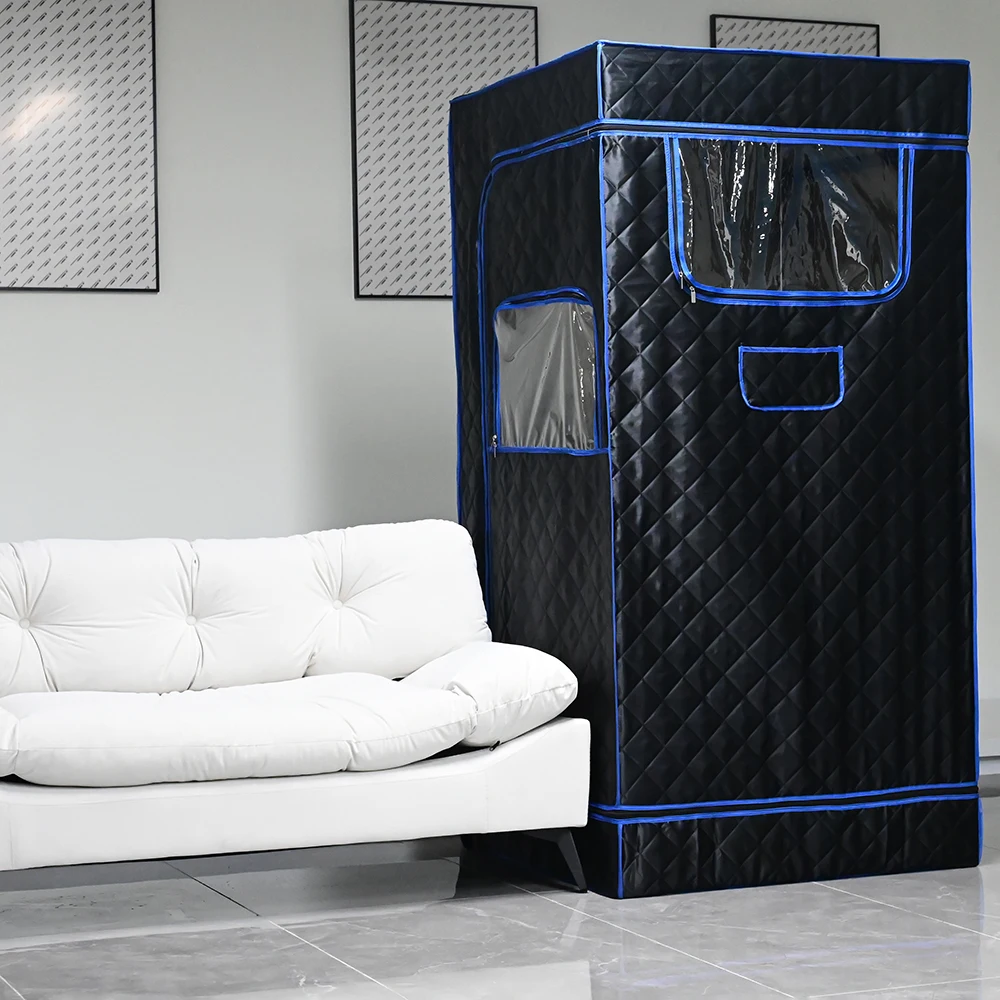 Portable Sauna Box Steam Sauna Tent for Home Spa Large Space Personal Home Sauna Tent Full Body with 3L Steamer