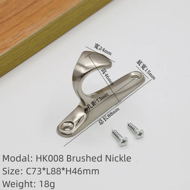 Metal Vintage Double Prong Wall Hanging Hooks Coat Cabinet Clothes Hook wholesale