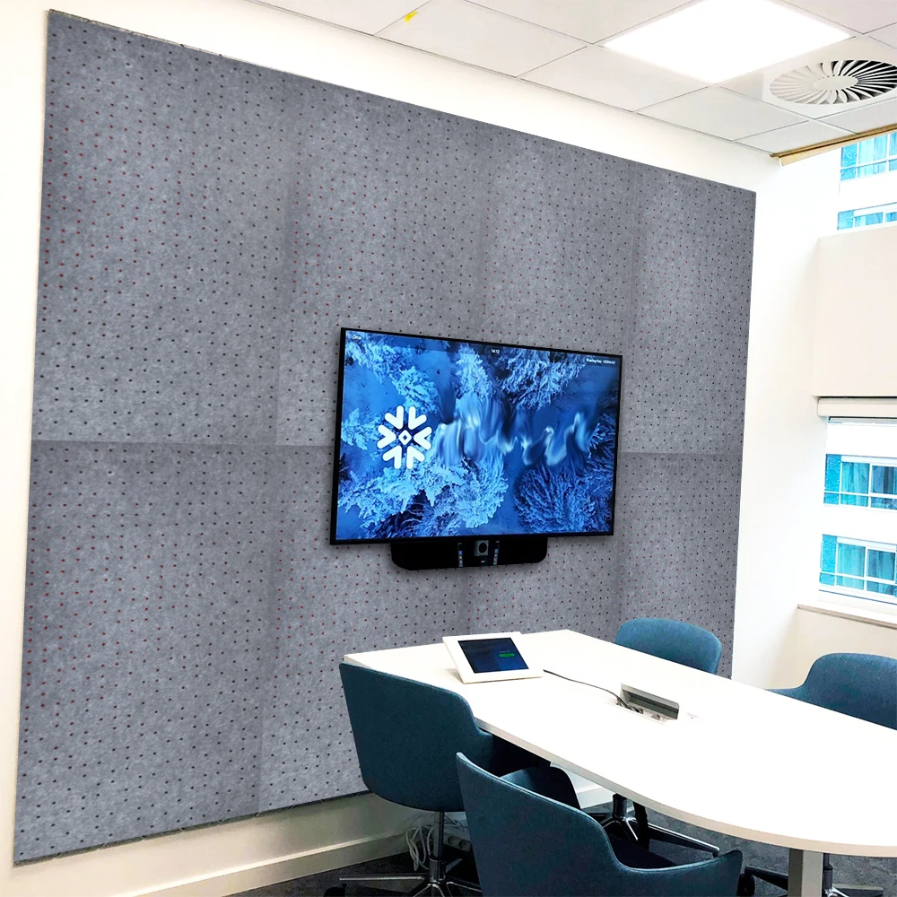 9MM AU Market Pro-environment Acoustic Felt 100% Polyester Panel Soundproofing Materials PET Acoustic Panels