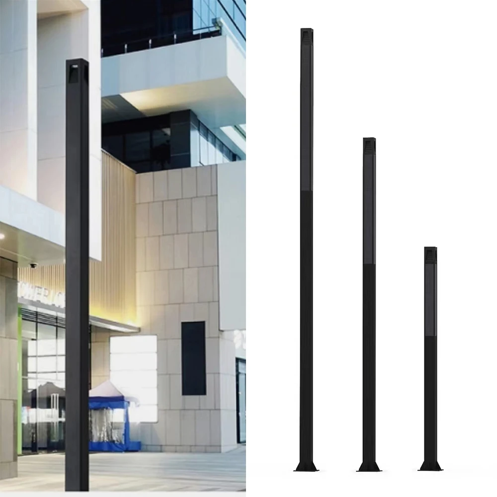 80CM Aluminum Profile Solar LED Lawn Light Garden Landscape Outdoor Bollard Light Waterproof IP65 Lawn Lamp