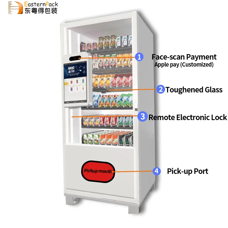  2021 Smart Self-vending-machine Touch Screen Drink Vending