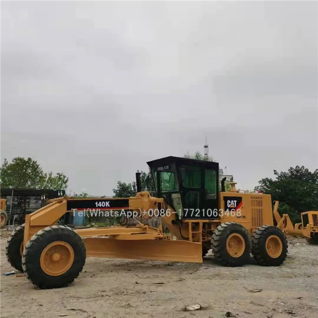 Used Motor Grader 140K Caterpillar Second Hand CAT 140 Motoniveladora 140H 140G