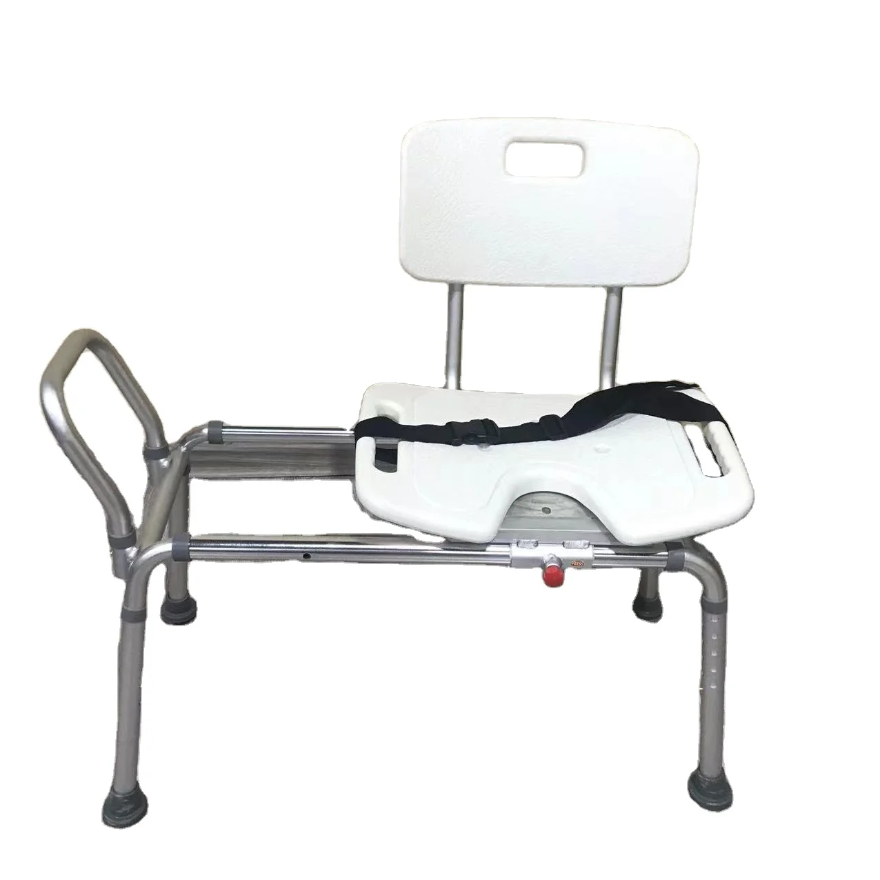 2024 Hot Sales Height Adjustable Rolling Shower Chair Tub Transfer Bench Sliding Shower Chair
