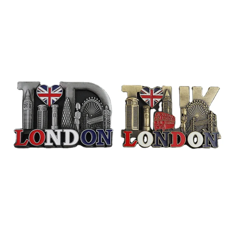 2024 Promotional Advertising Magnetic 3D London Fridge Magnets For Business  London tourist souvenirs Gift