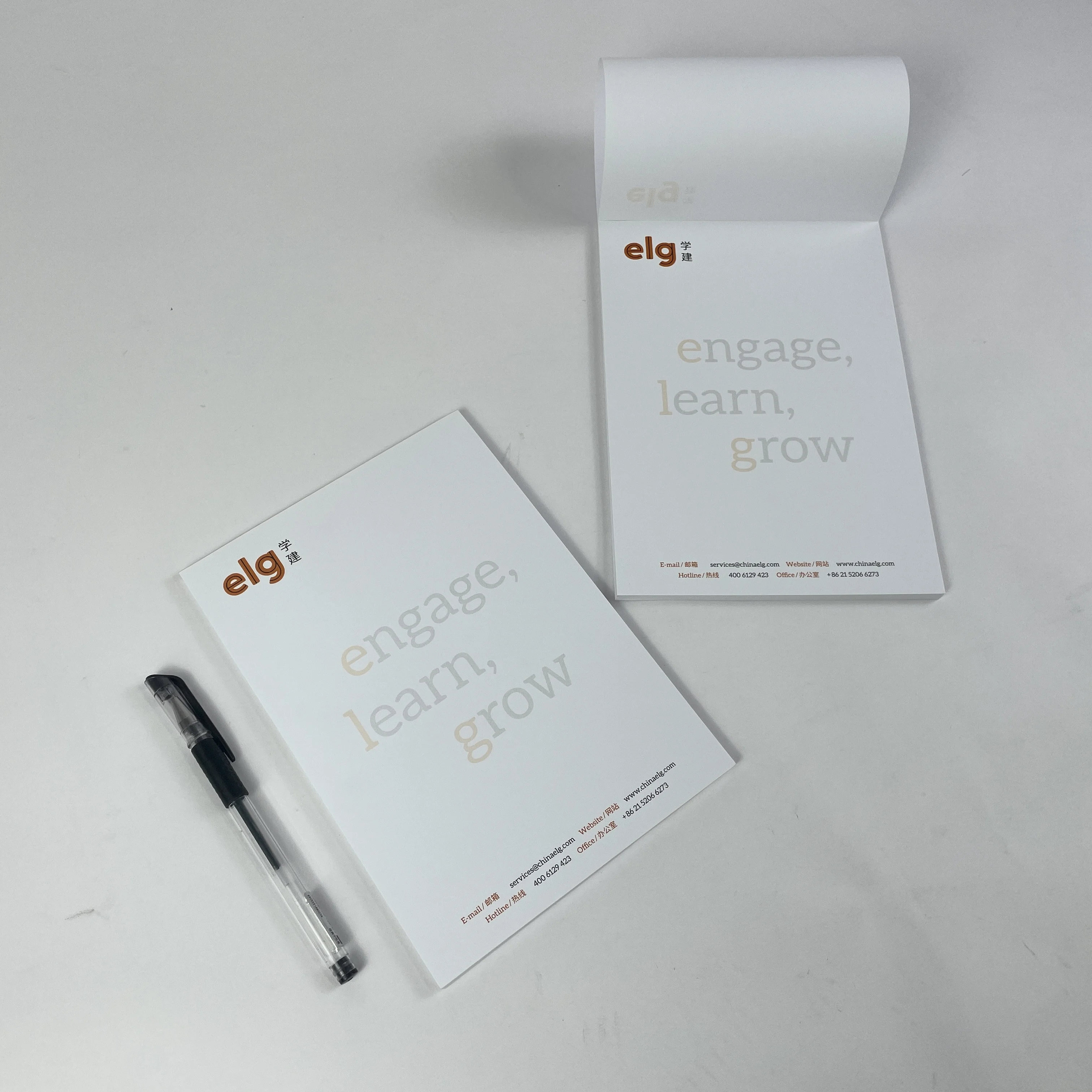 Custom A5 Full-Color Printed Tear-Off Notepad Glue Bound Book Office Supplies for Company and Training Cardboard Paper Type