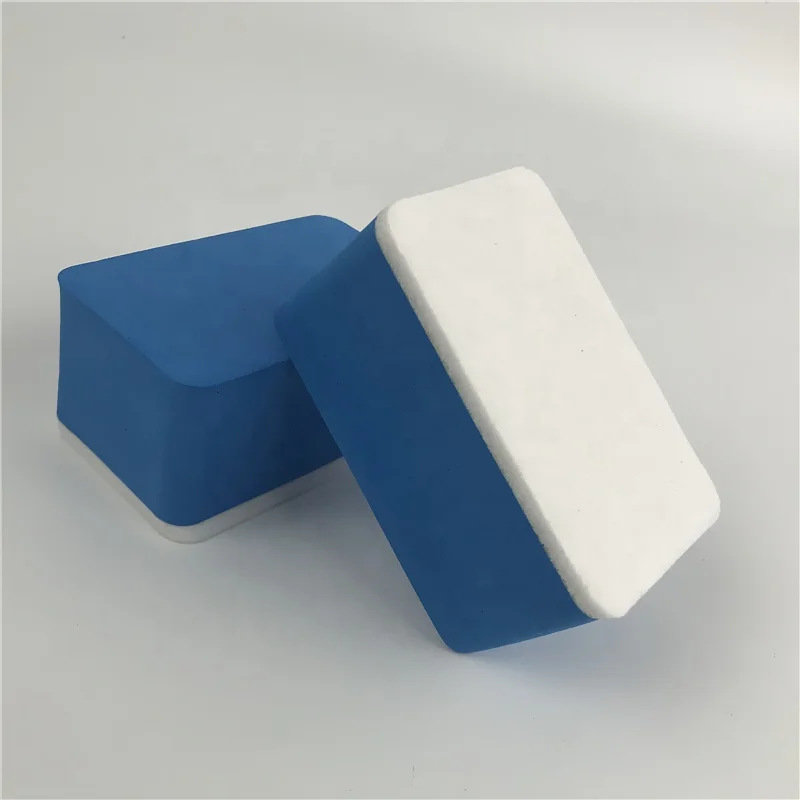 Car glass wash sponge block with the use of chemicals grinding decontamination wool felt clean sponge block