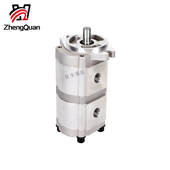 Zhengquan HGP-33A-F6/6R double gear pump hydraulic high pressure oil pump is used for power plant and small hydraulic system