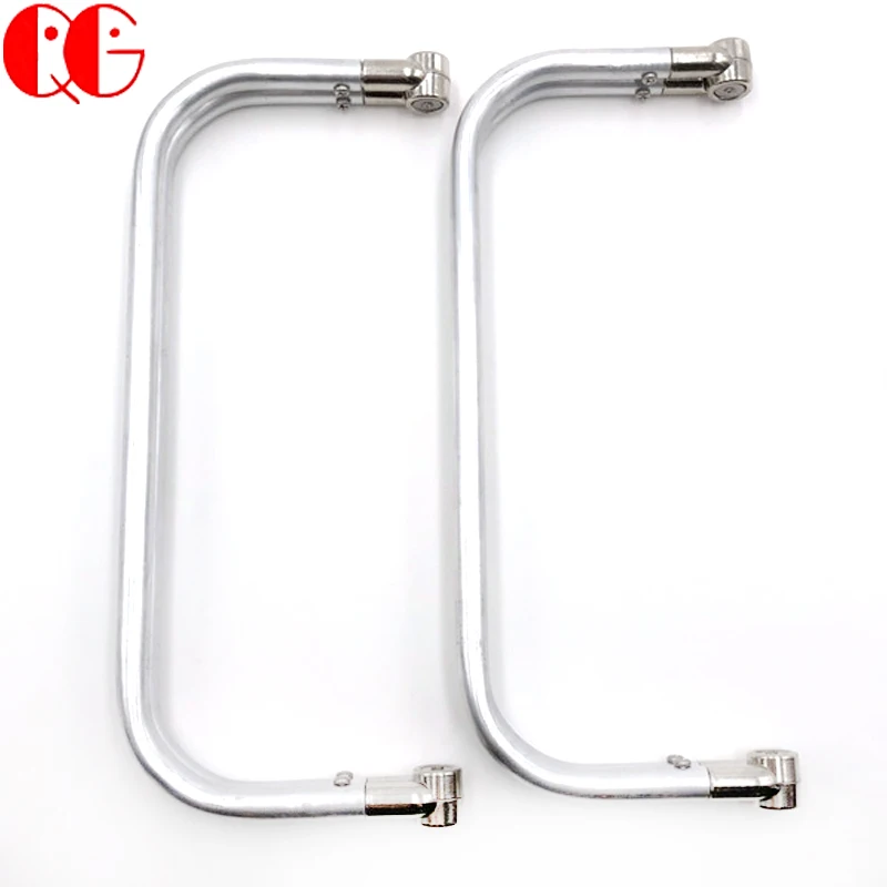 Crafts DIY Projects Tubular U-Shaped Bag Handle Inner Clasp Lock high quality handbag metal Aluminum clutch frame Metal bag