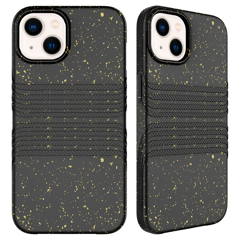 Eco-Friendly Wheat Straw 100% biodegradable phone case for i phone 14 13 pro max