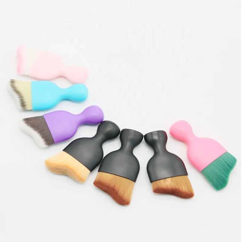 Zoneya single foundation brush portable radian makeup brush bevel beauty brush