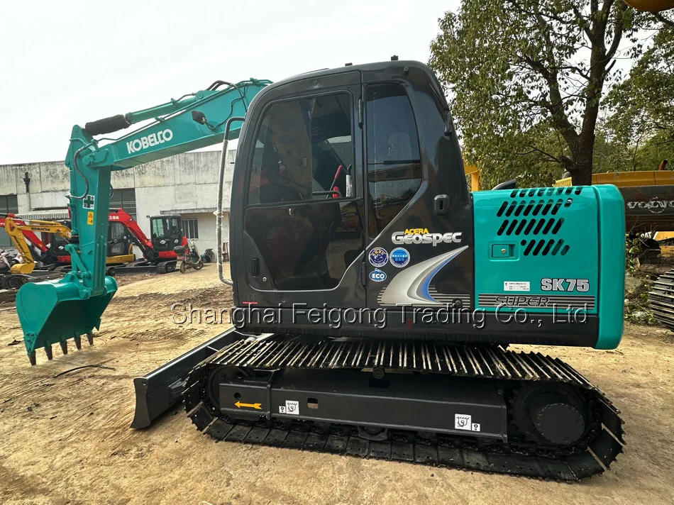 99% Новый 2023 оригинальный экскаватор Kobelco sk75 Janpan б/у гидравлический гусеничный 7 тонн
