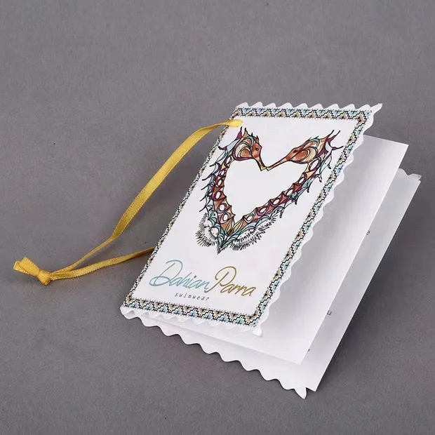 logo custom garment paper tag 400 gsm paper jeans pant garment bag clothes swing eco friendly hang tag for clothing