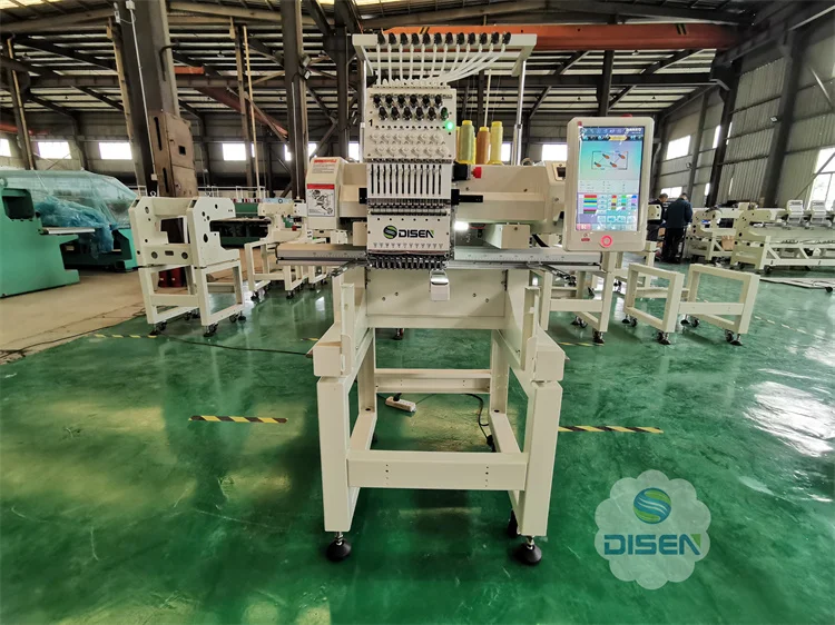 single head multi needle dahao a-15 computer nidle embroidery machine control pana 6needil cloth embroidery mach with wiri