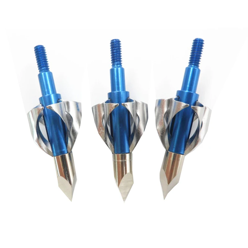 Wholesale Hot Sale Stainless Steel Hunting Broadheads for Bow and Arrow Head Shafts Tips