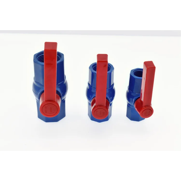 Высококачественный стиль продажи полный ассортимент шаровых клапанов с ручкой из ПВХ, удобный и прочный