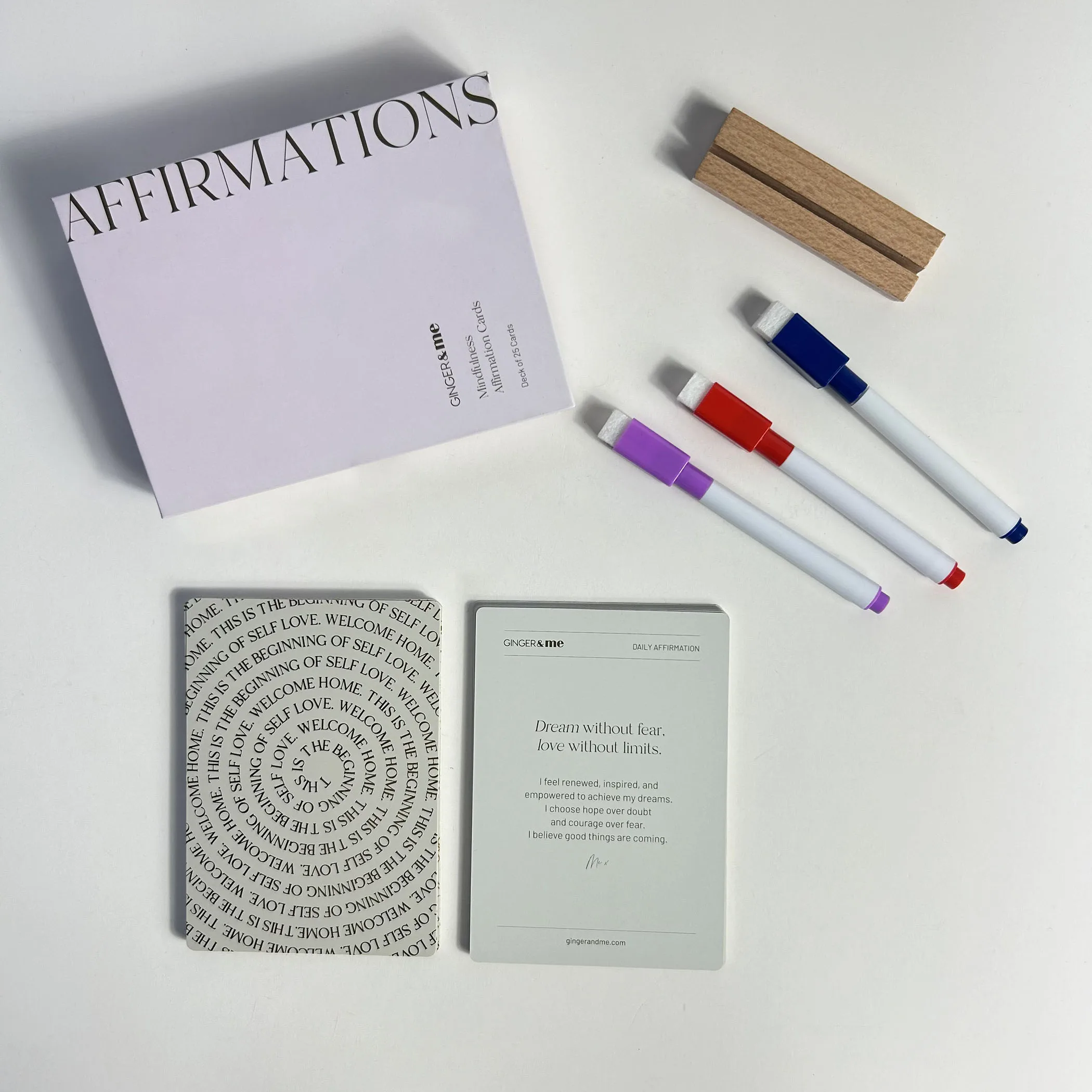 Wholesale Personalised  Affirmation Cards Custom Fun Inspirational Card Game Custom Print Paper Playing Cards