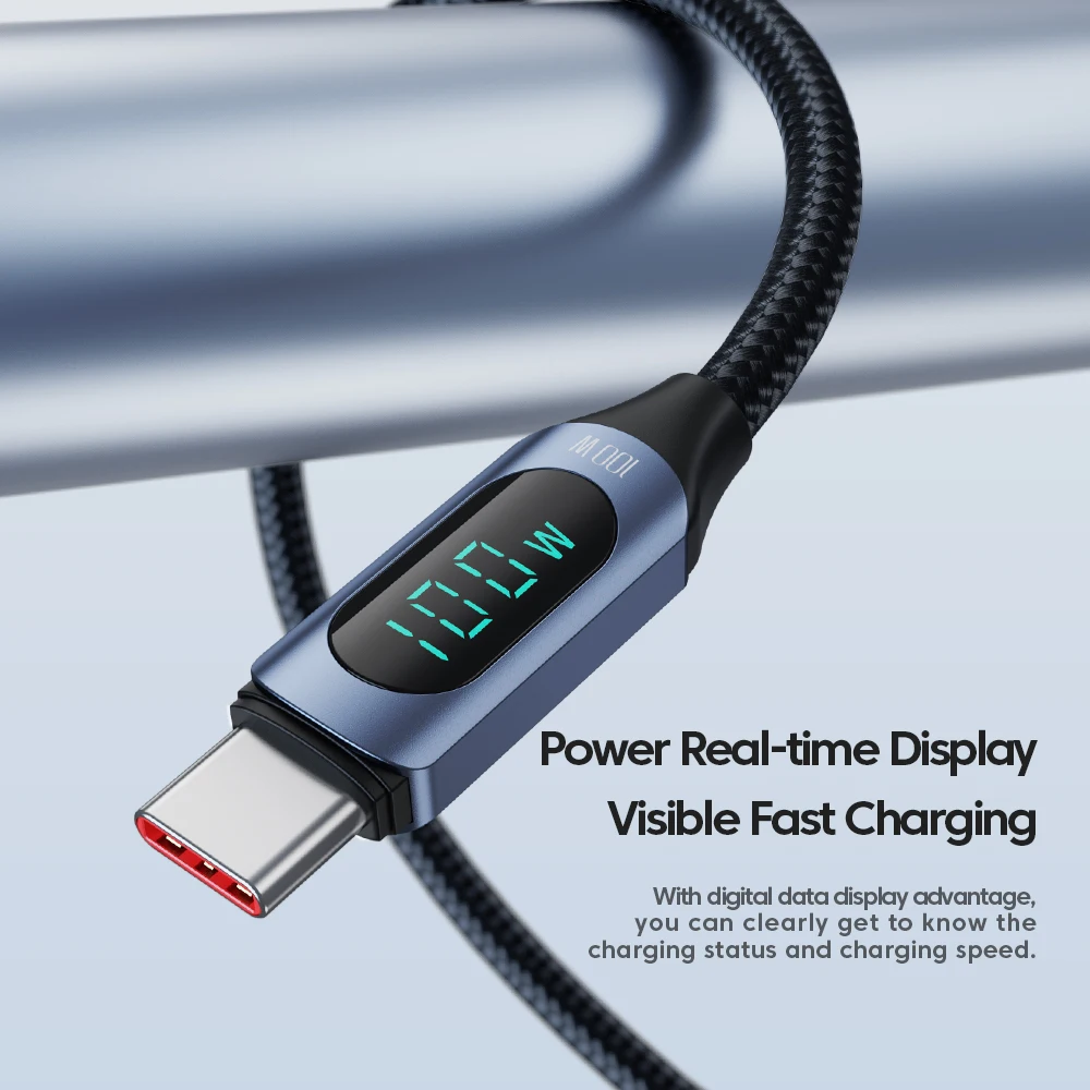 5A 100w Fast Charging Data Cable USB Type C to Type C PD Charging USB Cable 2m