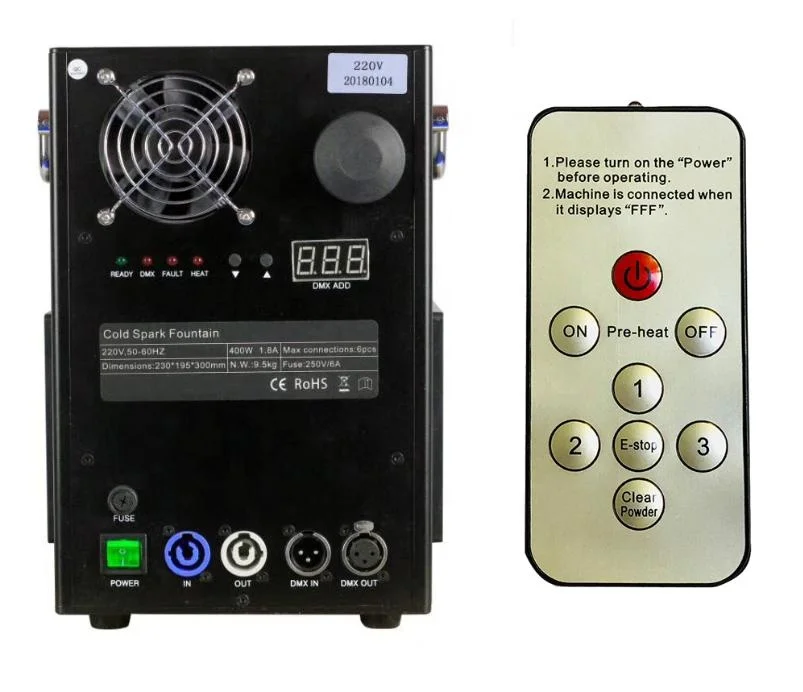 Sparctic cold spark machine indoor smoke fireworks remote control sparkler cold fountain machines for wedding