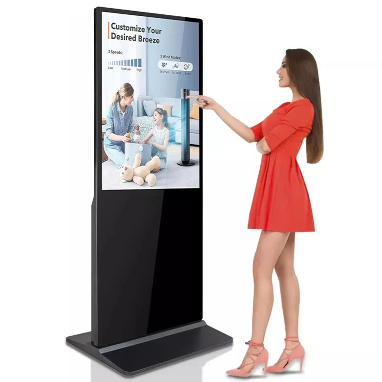 50 дюймов 4K Android LCD сенсорный экран Totem Indoor напольная рекламная машина