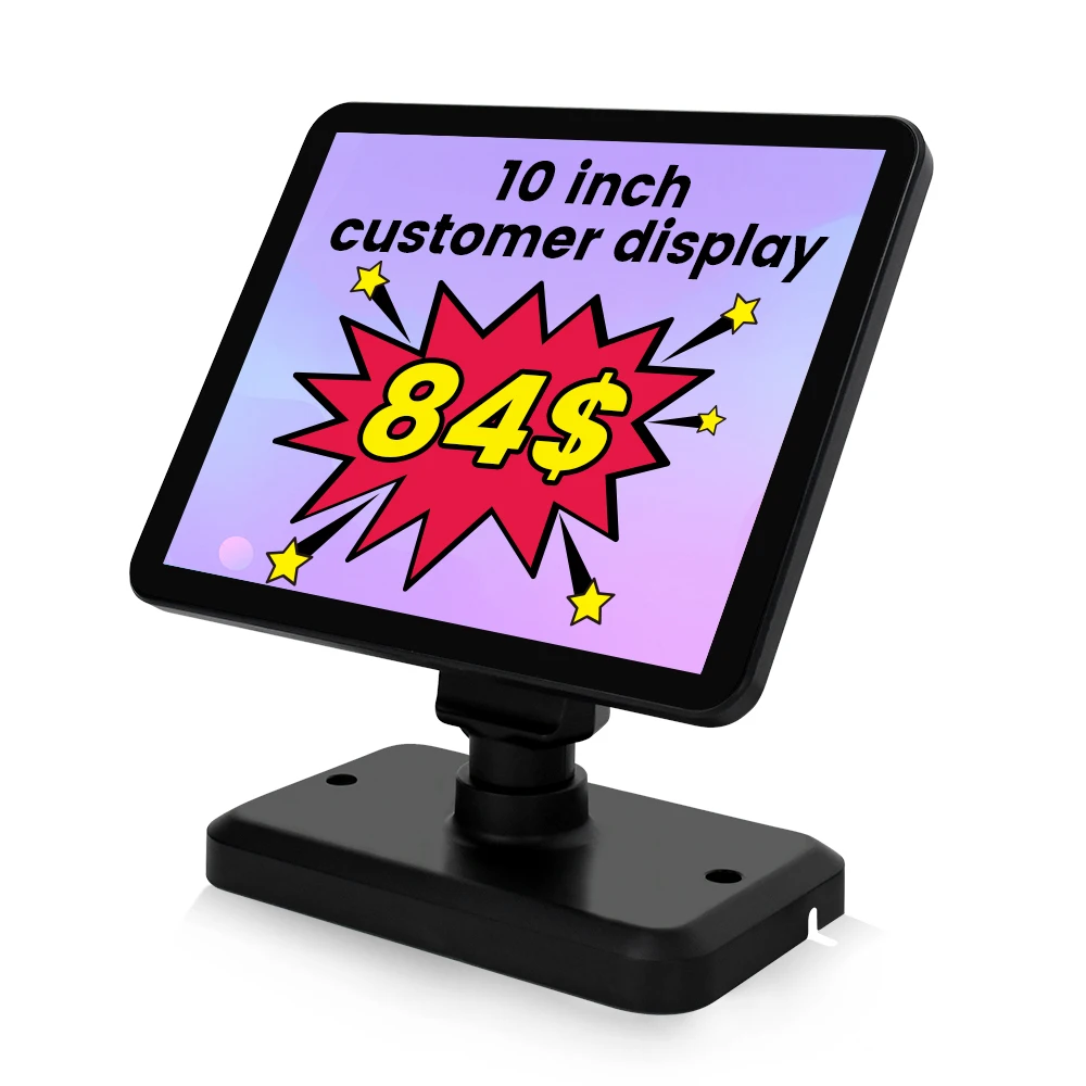 Superior performance True Flat IPS panel 9.7 inch lcd led pos customer display