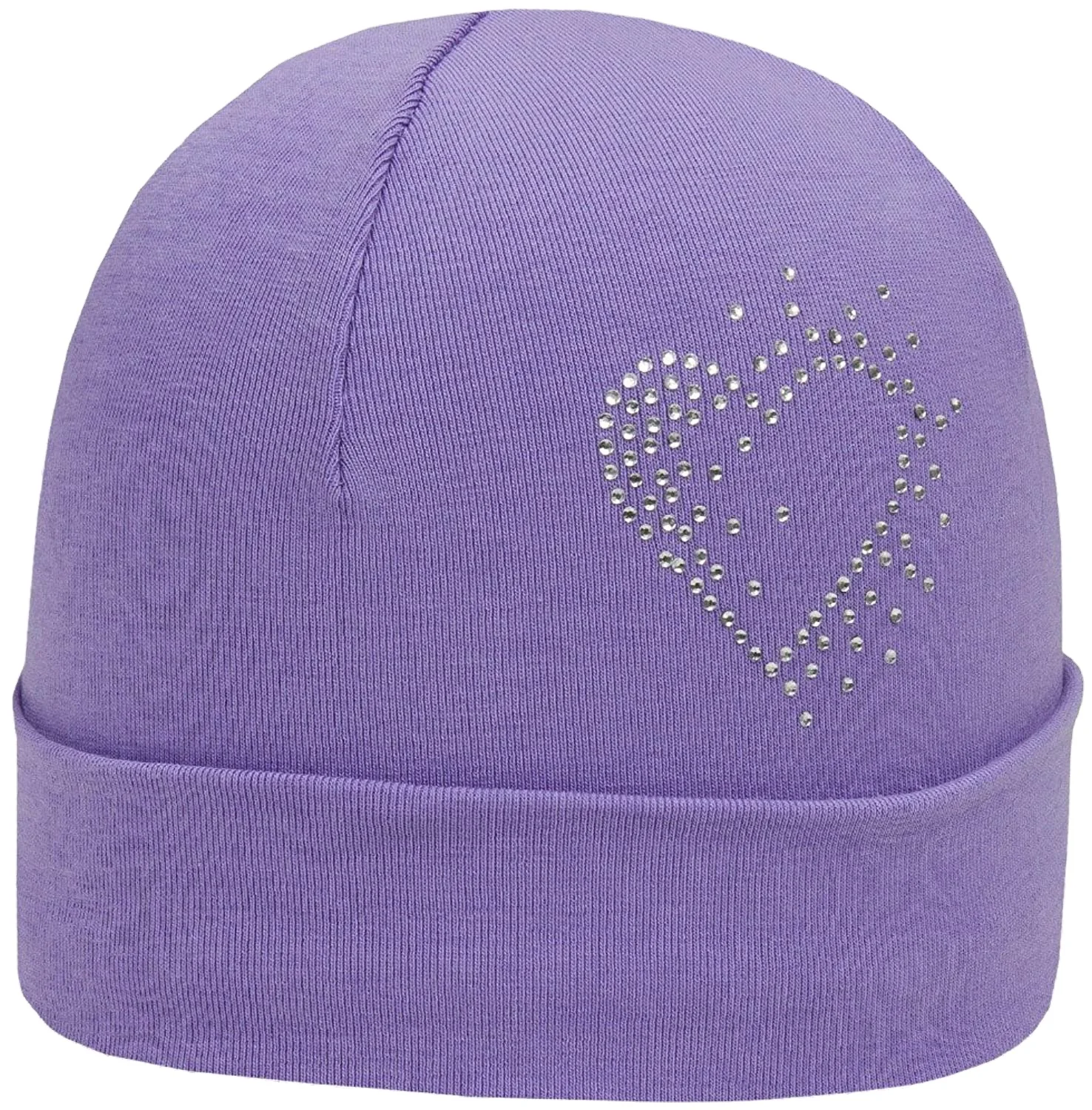 Трикотажная фабричная поставка, супертонкая Стильная трикотажная шапка из чистого хлопка на весну и осень, украшенная стразами