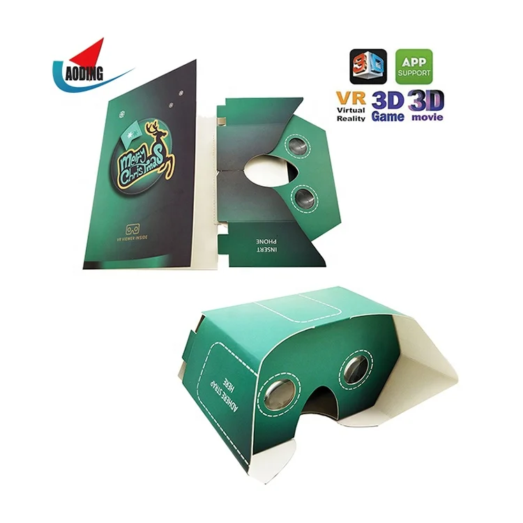 2021 складной мини Google Cardboard 3D Очки виртуальной реальности Vr коробка