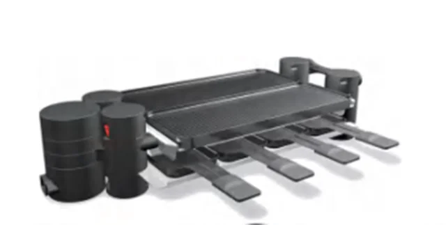 Portable barbecue grill machine 1200W smokeless non-stick griddle raclette cheese for 8 person