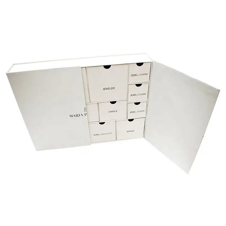 Wholesale Custom Christmas Fidget Advent Calendar Box Ramadan Decorations Rose Candle Jewelry Mystery Gift Box