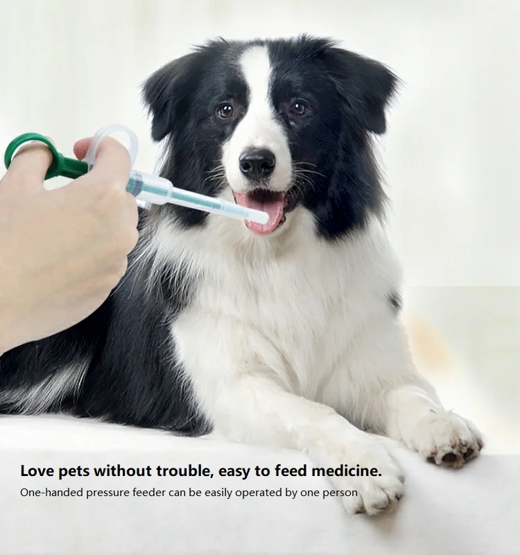 
Silicone Soft Mouth Push-type Veterinary Feeding Kit Pet Medicain Injection Feeder Cat Dog Pet Drug Feeder Pet Medicine Feeder 