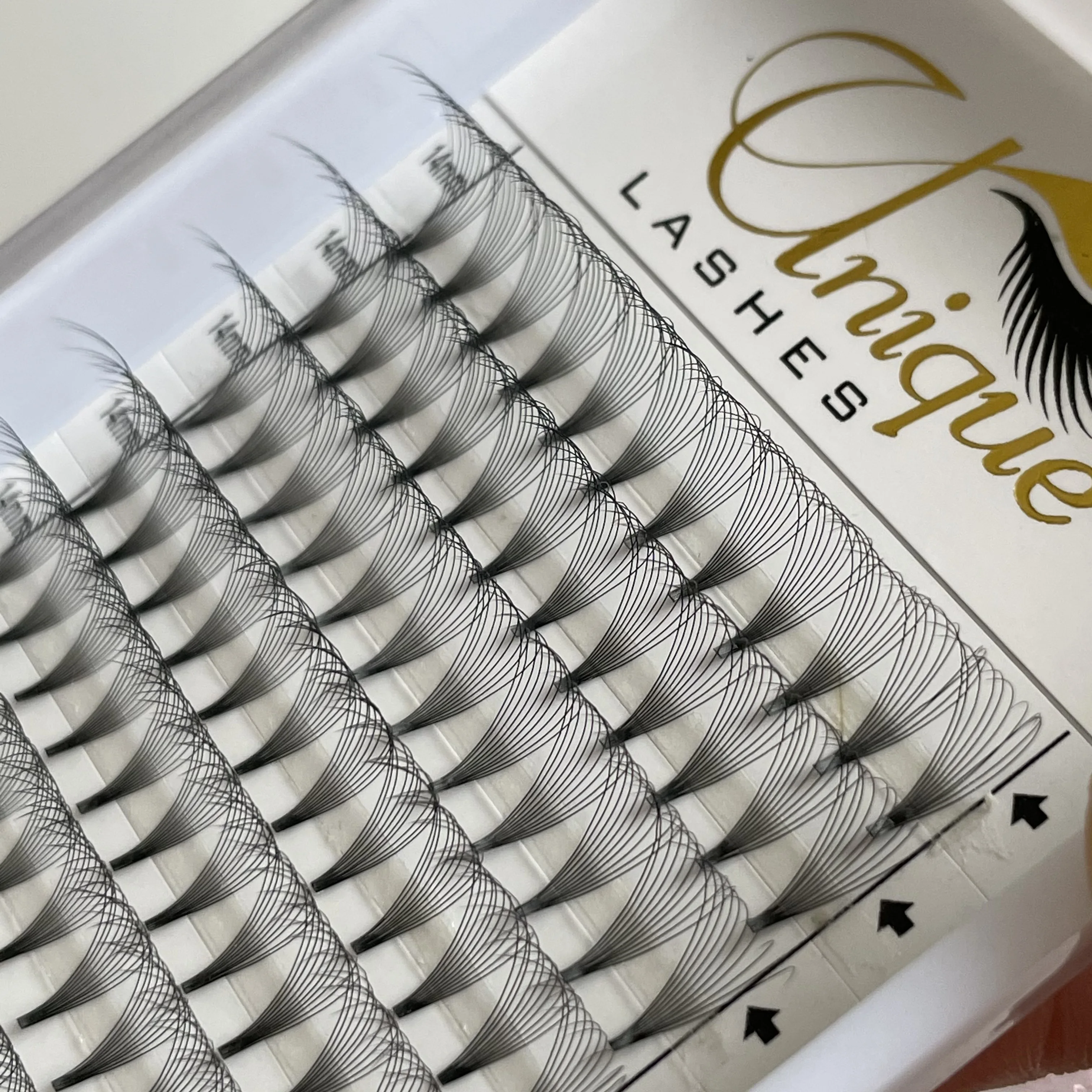 Premade Volume Fans Short Stem 5D 6D 10D Russian Eyelash Extension Mink Eyelash Extension