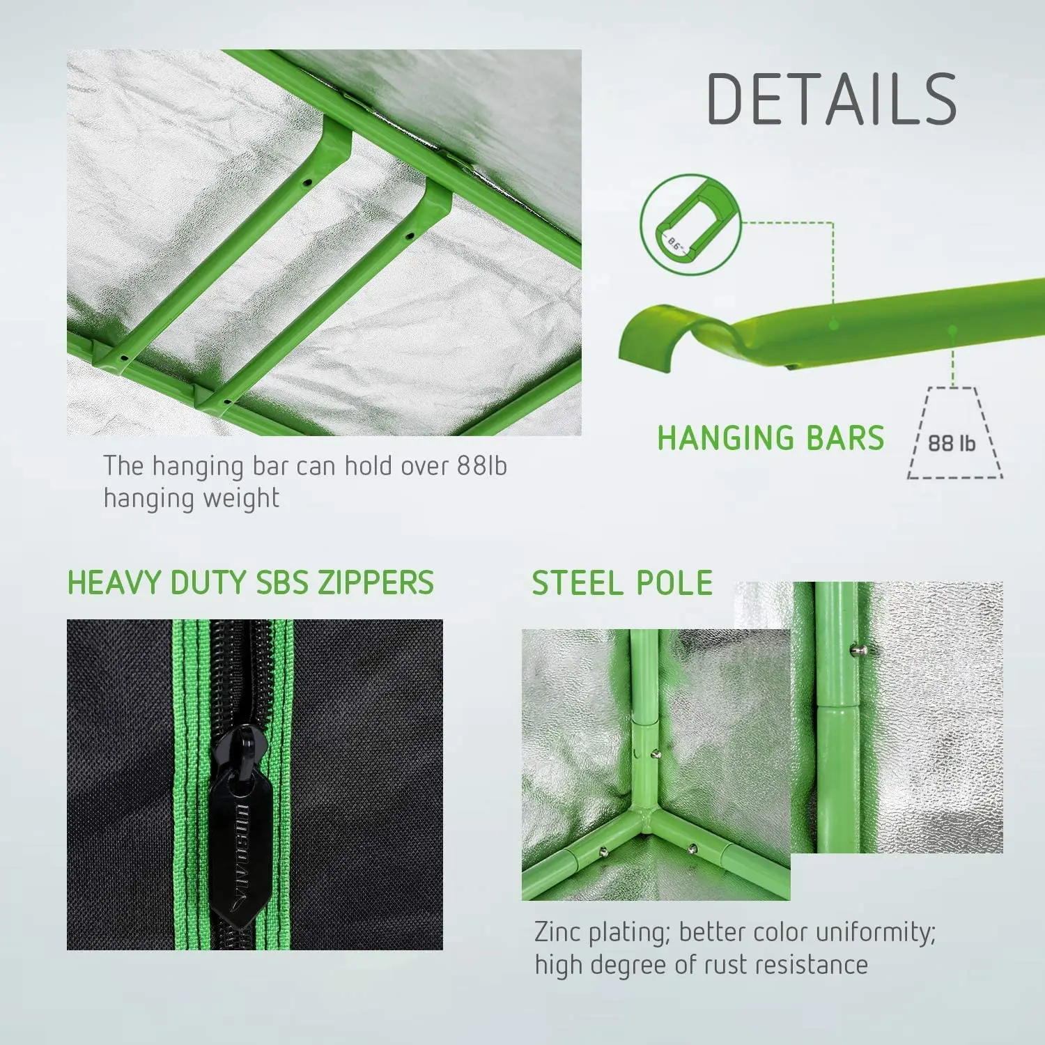 2024 factory wholesale and efficient cultivation of waterproof planting tents high reflective polyester film for plant growth.
