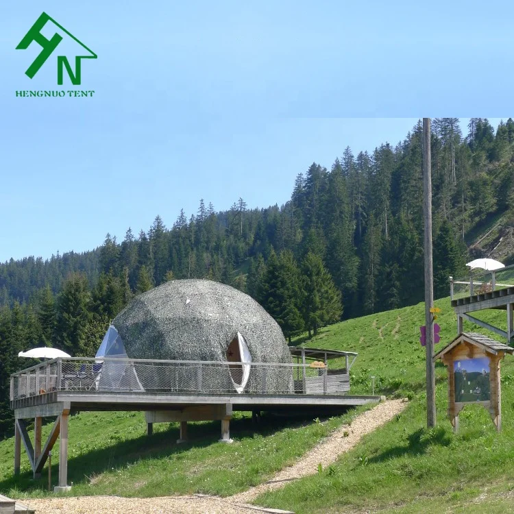 Роскошный садовый открытый Domos Glamping Tenda с деревянным полом