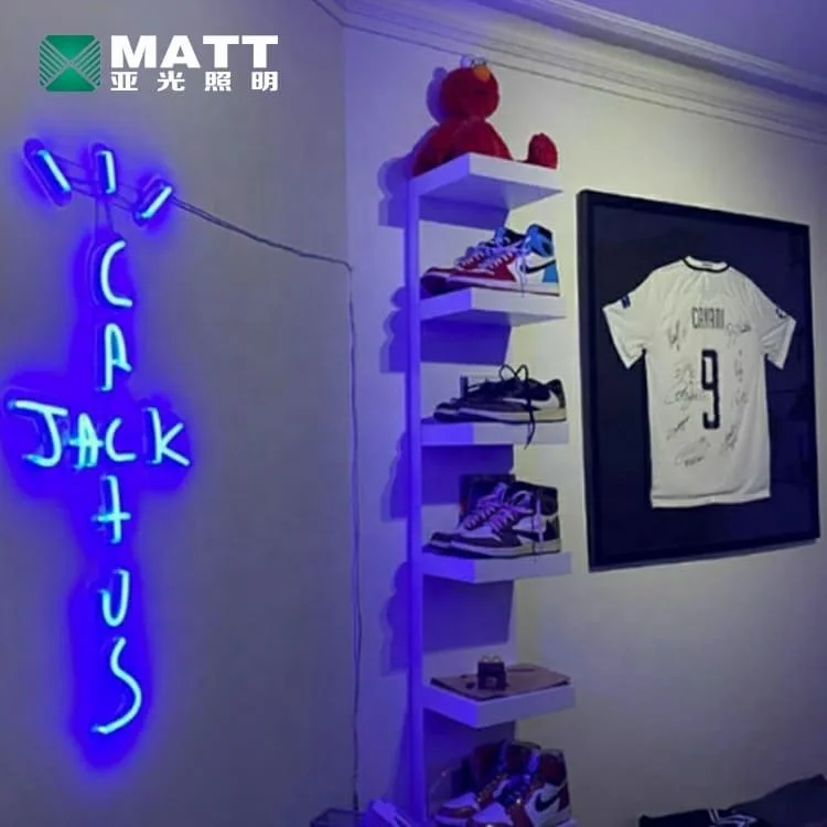 Matt Neon Sign Factory Dropshipping Letters LED Neon Lights Cactus Jack custom Neon sign for Home Bar studio Decortion