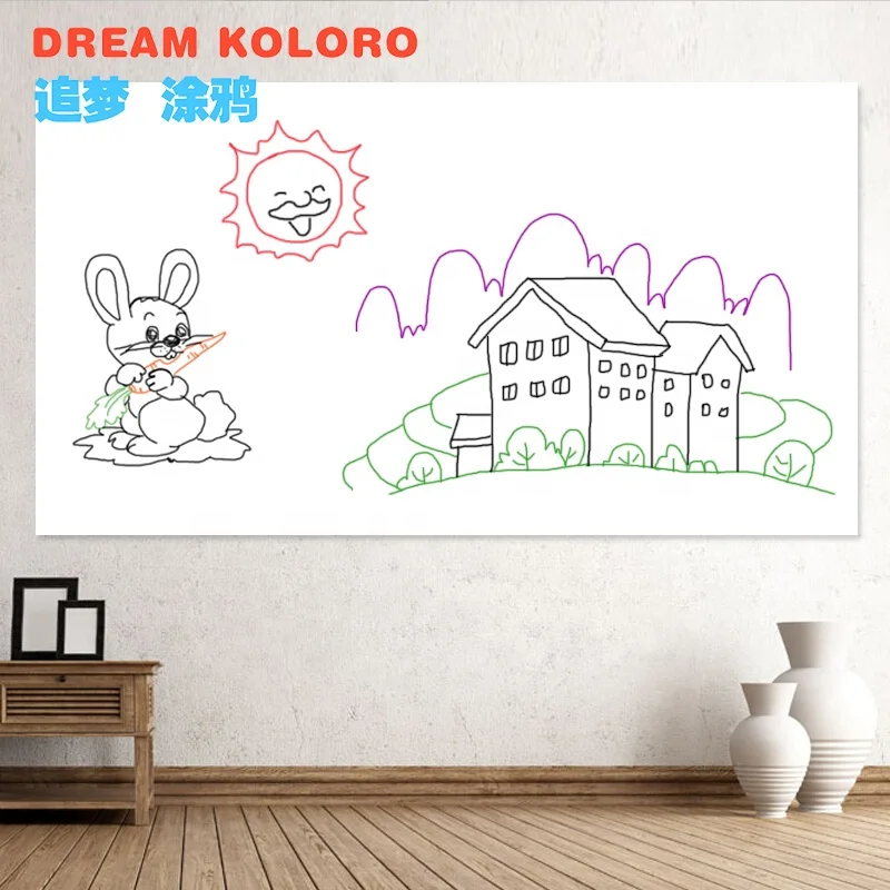 Custom Factory  Erasable  Magnetic Soft Blackboard Flexible Chalk Board for office and home