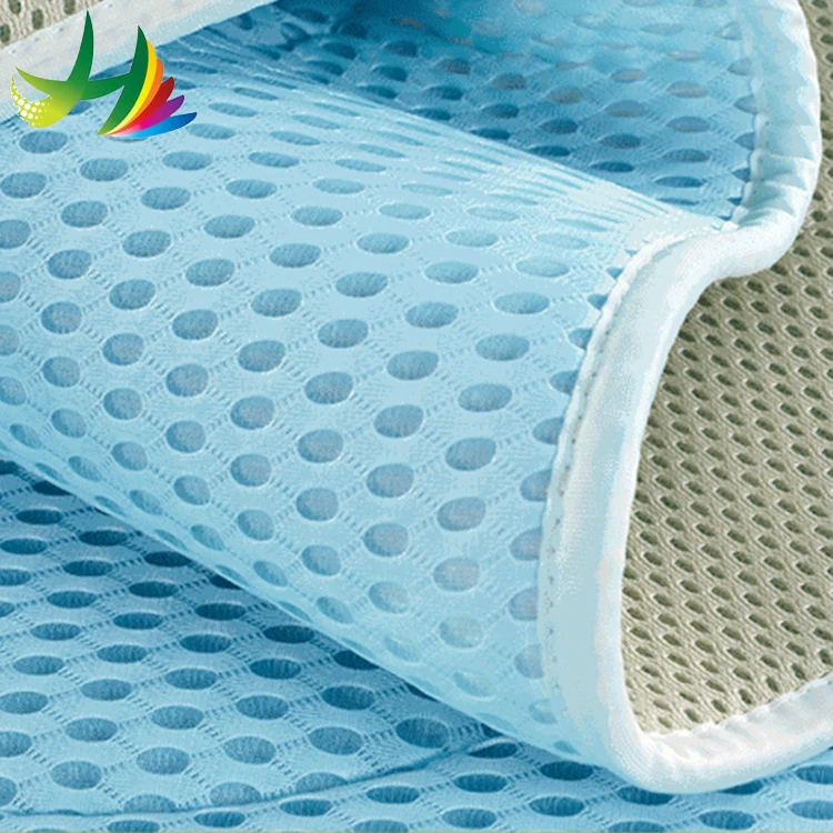 043 Big Hole 4D air mesh fabric for bedding polyester fabric 3d mesh fabric sandwich 100 polyester