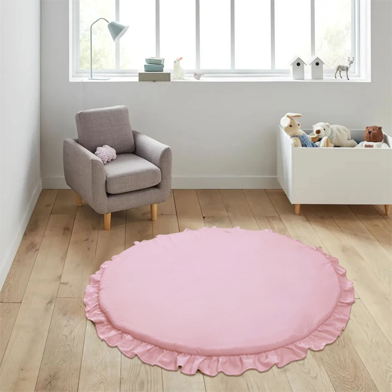 Honeymoon custom print cheap foldable kids yoga round sleeping activity child crawling gym playmat baby play mat for floor