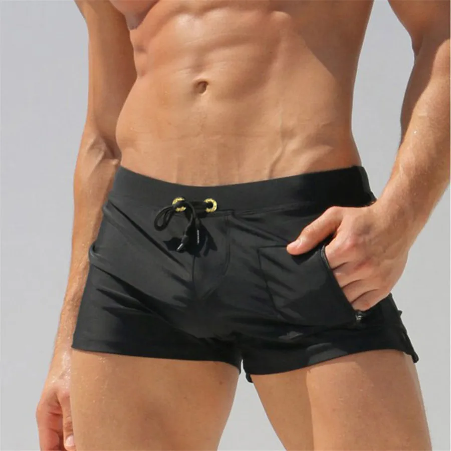 2024 Fashionable Europe and the United States new mens swimming trunks, flat angle quick-drying beach short, recycled swimwear