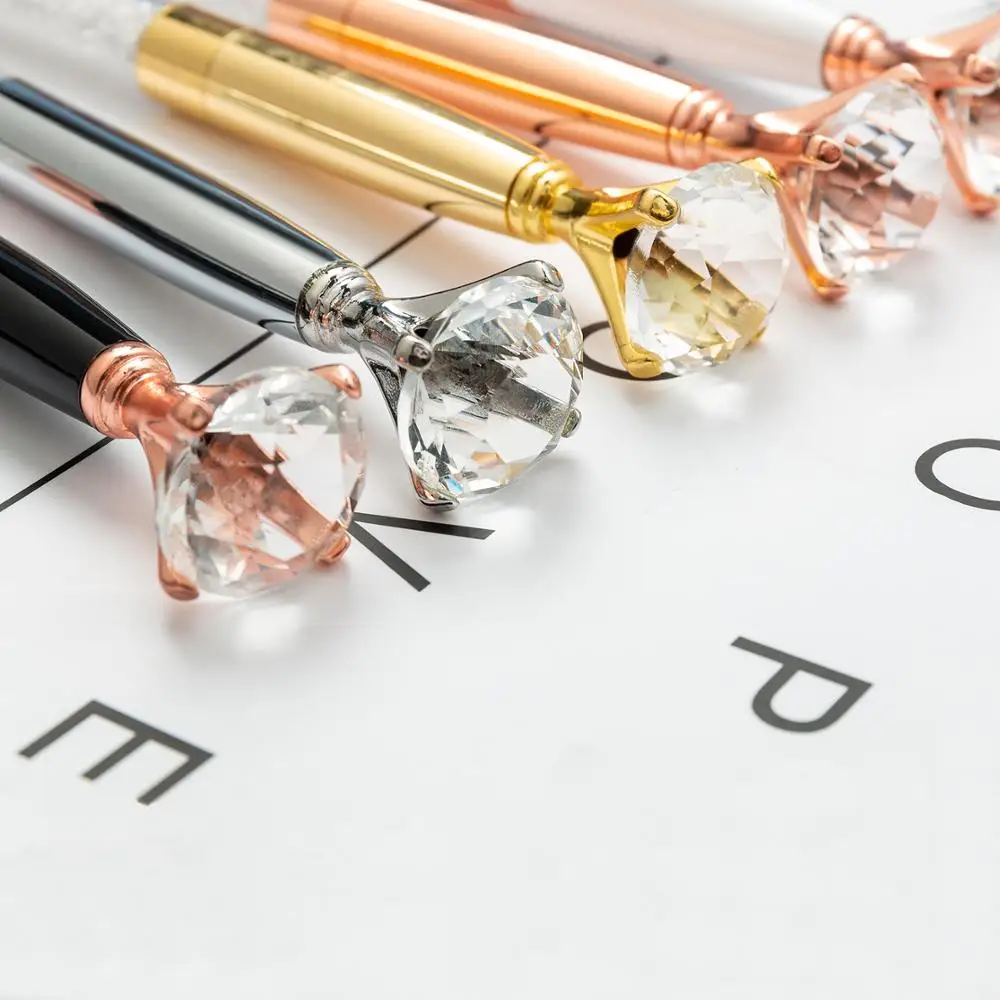 Promotional Customized Business Gift Pen Metal Ballpoint Pen Diamond Pen For Girl and Women