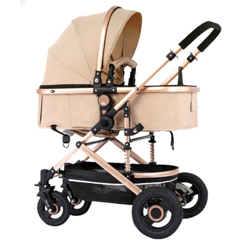 2022 Trending Baby Stroller 3-in-1 Portable Highview with 4 Wheels and Safety Features Factory Wholesale for 0-36 Babies